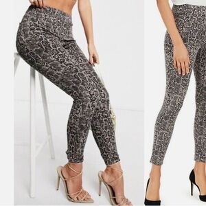 SPANX SNAKESKIN ANKLE JEAN-ish LEGGINGS